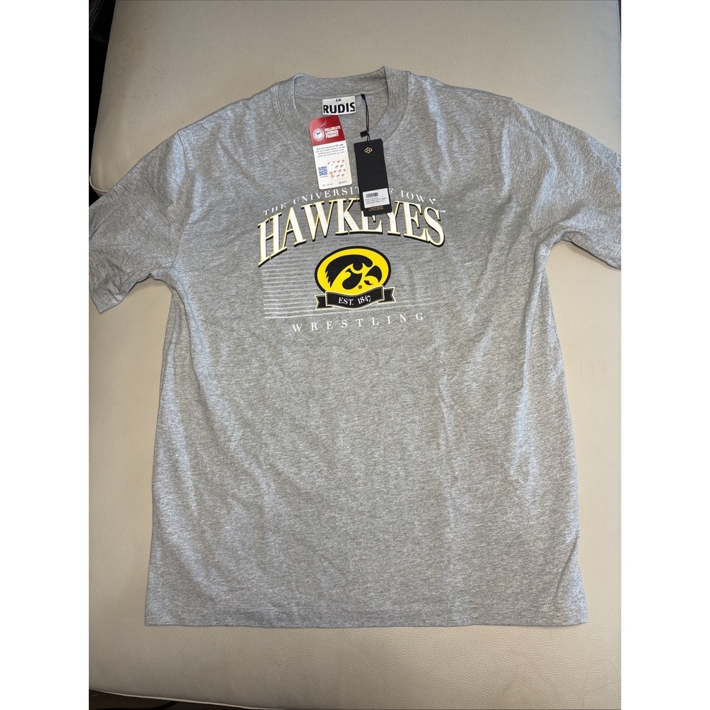 Rudis Size Large The University Of Iowa Hawkeyes Wrestling Short Sleeve T-Shirt